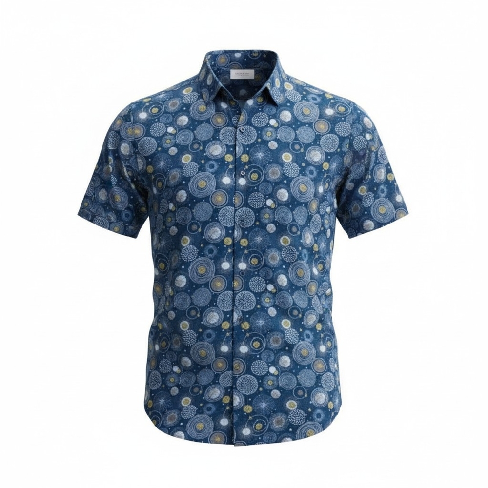 Kennington LTD Short Sleeve Button Down Shirt Size Medium